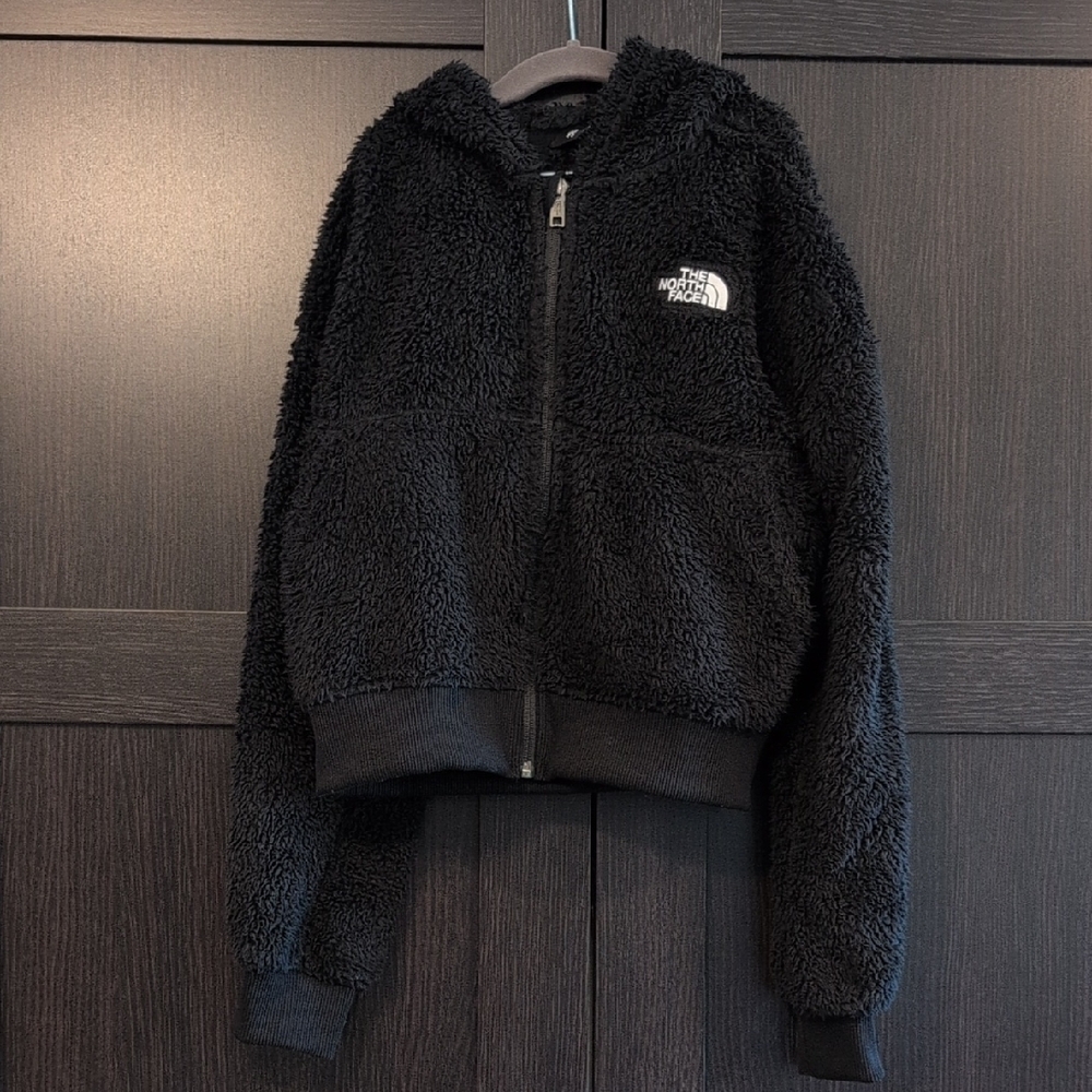 The North Face Kids Black Sherpa Jacket